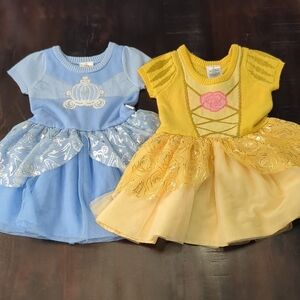 Disney Princess Sweater Dresses- Cinderella And Belle 3T